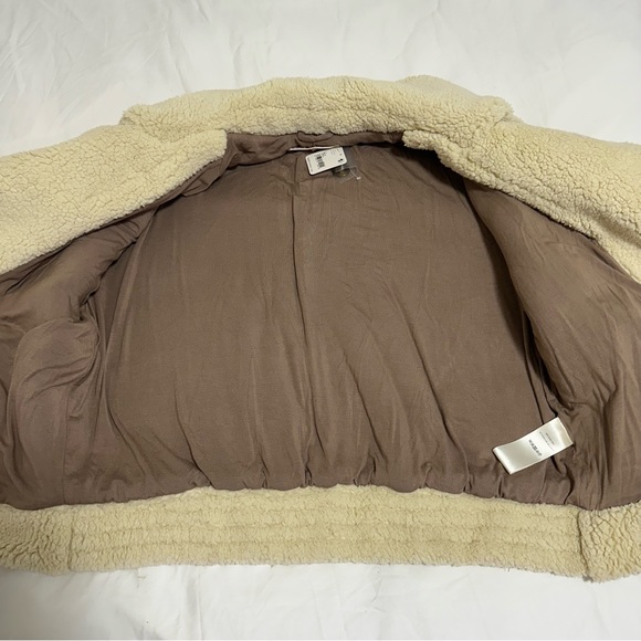 NEW Free People Sherpa Coat Size M - Picture 6 of 9